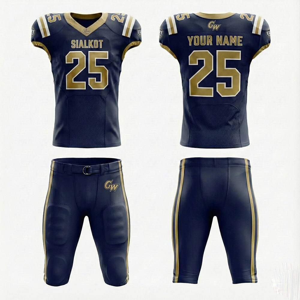 American Football Uniform Front View
