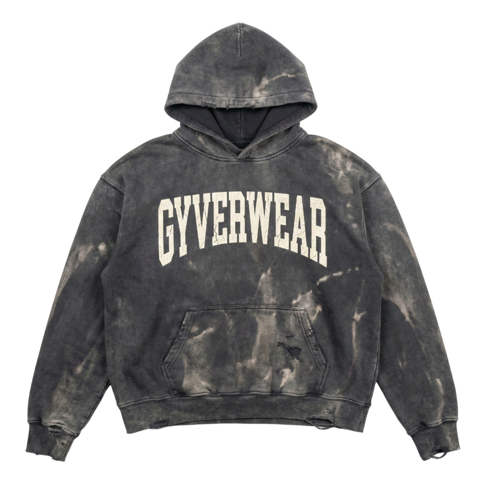 Vintage Wash Streetwear Hoodie